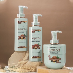 Organic Argan Oil Morocco <b>Shampoo</b> and Conditioner Deep Repair for Damaged Hair <b>Moisturizing</b> and Nourishing Refreshing Feature - Product Image 5