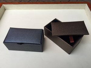 Factory Direct Custom Logo Men Cufflink Gift Box Luxury Velvet Lining Cuff Links <b>Packaging</b> Box For Daily Business Gentleman - Product Image 6