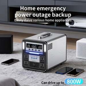 Centrale Électrique Mobile Extérieure 220V en Métal avec Panneau Solaire et Recharge pour Voiture, Modèle <span class=keywords><strong>DF800</strong></span> IP65 1400W pour Diffusion en Direct et Utilisation en Extérieur - Product Image 1
