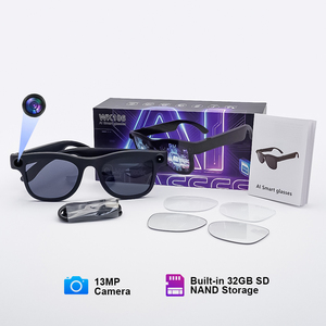 Gafas Inteligentes 13MP con Cámara POV para Transmisión en Vivo, 32GB Integrados, ChatGPT, Grabación de Video Antivibración, Navegación IA, Gafas de Sol para Exteriores WK106 - Product Image 1