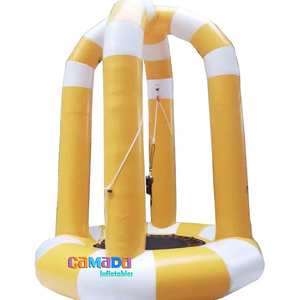 Venta caliente Bungee Jumping Trampoline Juego de Carnaval inflable para alquiler de fiestas - Product Image 1