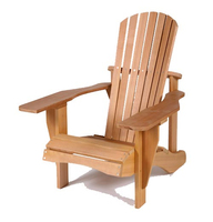 Chaise Adirondack de jardin en teck pour l'extérieur Meubles de véranda durables