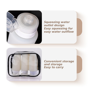 ชุดภาชนะใส่เครื่องสำอางซิลิโคนขนาดมินิขวดเปล่าเกรดอาหารกันความร้อนได้รับการรับรองจาก <span class=keywords><strong>TSA</strong></span> เป็นมิตรต่อสิ่งแวดล้อมแบบพกพา - Product Image 3
