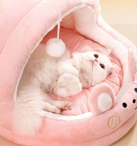 Warm Washable Eco-Friendly Foam <strong>Cat</strong> Bed Indoor Pet Kennel Soft Puppy Nest Sleeping <strong>Cave</strong> - Product Image 6