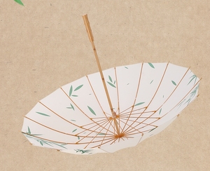 Ombrello con manico lungo in legno stile Han cinese stile dinastia 16k estetico Vintage per tutte le stagioni - Product Image 4