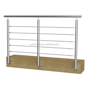 ราวจับบันไดแบบติดตั้งด้านข้าง YL METAL รุ่น Universal Top Square ขนาด 2 นิ้ว สำหรับราวบันไดแบบสายเคเบิล - Product Image 1