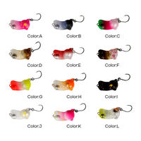 Leurre de pêche artificiel OEM 25 mm 2,2 g Mini Crankbait coulant de type crayon, en matériau synthétique, pour carpe et eau salée, avec hameçons, Swimbait