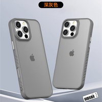 Antidérapant TPU + PC Combo Phone Cover Translucent Smoke Matte Case Skin Friendly Shock pour OPPO A5X/A78/A16/A59/A17/A12/A5/A18