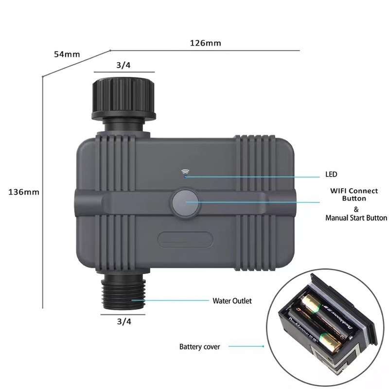 DC3V Intelligent Garden ZigBee Wifi Irrigation