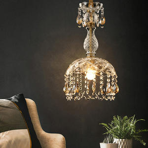 Lampada a sospensione in cristallo Vintage francese di lusso per il ristorante balcone <span class=keywords><strong>corridoio</strong></span> <span class=keywords><strong>corridoio</strong></span> <span class=keywords><strong>lampadario</strong></span> di cristallo comodino - Product Image 4