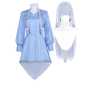 Costume de cosplay pour femme, robe bleue, manteau, jeu de fantaisie Genshin Impact Kamisato <span class=keywords><strong>Ayaka</strong></span>, GAHC-003 - Product Image 1