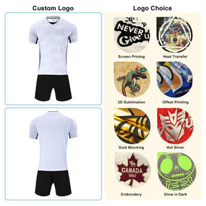 Uniformes de Fútbol de Verano Listos para Enviar, Camisetas de Manga Corta con Estampado Transpirable de Secado Rápido, Uniformes de Fútbol Verdes y Blancos para Hombre y Mujer - Product Image 5
