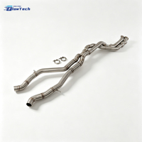 Tuyau intermédiaire en acier inoxydable 304 à longueur égale pour BMW F80 M3 F82 M4 S55 3.0T, échappement performant résonné pour amélioration des performances