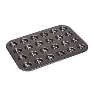 Caja de 5 - 24 Moldes de Acero para Pasteles, Color Negro, 38x27x2.5 cm - Product Image 1