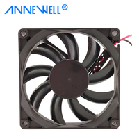 Ventilador Axial de Refrigeración de CC de 80x15 mm y 24 V, 8015, 2000 RPM, Doble Rodamiento de Bolas, Larga Duración, para Gabinete de Control PLC, Disipación de Calor