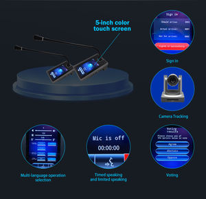 Système de conférence sans fil Microphone vidéo sans fil Système de conférence audio numérique Microphone de <span class=keywords><strong>table</strong></span> Microphone de bureau avec <span class=keywords><strong>hôte</strong></span> - Product Image 4