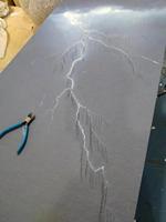 Lámpara de luz de cielo estrellado de estrella de techo de fibra óptica tipo panel decorativo DIY