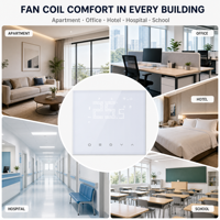 Thermostat intelligent Hysen HY132AC pour ventilo-convecteur, contrôleur de température ambiante programmable Wi-Fi Tuya pour système de climatisation centralisée
