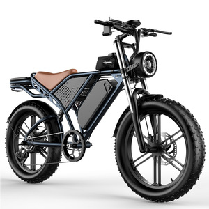 Moto électrique rétro à batterie lithium 48V 1500W, pneus larges, freins à disque, 20 pouces, en stock, livraison directe usine, transfrontalier - Product Image 5