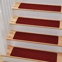 Self-adhesive Stair Treads Carpet Soft Step Mats Staircase Carpet Non slip Runner Rug