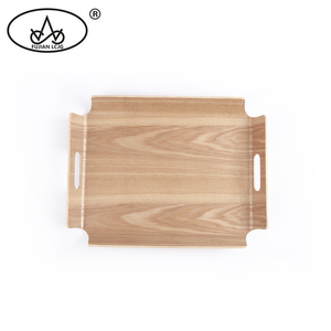 Bán Buôn Cong Gỗ Liễu Óc Chó Ván Ép Khay Tre Phục Vụ Khay Xử Lý Sơn Mài Cho Phòng Tắm Bữa Ăn Tối Tấm Khay Gỗ - Product Image 3