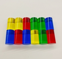 Tiges et tubes ronds transparents en acrylique personnalisés et colorés pour accessoires de jeux de table