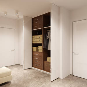 درج غرفة نوم حديث مخصص خزانة ملابس rta نظام منظم خزانة ملابس للمشي - Product Image 4