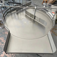 Verstellbarer Edelstahl-Flaschenentwirrer/Flaschensortiermaschine/Rundflaschen-Drehtisch Rotierender Akkumulationstisch