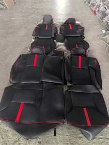 Чехлы для сидений автомобиля из кожи наппа, индивидуальный пошив, для Civic // Ford, совместимые с подушками безопасности, водонепроницаемые, класса люкс, всесезонные - Product Image 4