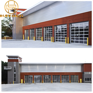 Portes <span class=keywords><strong>de</strong></span> <span class=keywords><strong>garage</strong></span> en verre sectionnel trempé à vue complète en alliage d'aluminium à usage commercial <span class=keywords><strong>de</strong></span> haute qualité <span class=keywords><strong>pour</strong></span> magasin d'affichage <span class=keywords><strong>de</strong></span> voiture - Product Image 4