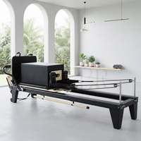 Reformer de Pilates de Aluminio Directo de Fábrica con Barra Deslizante para Pies, Equipo de Calidad Premium para Entrenamiento Comercial de Pilates