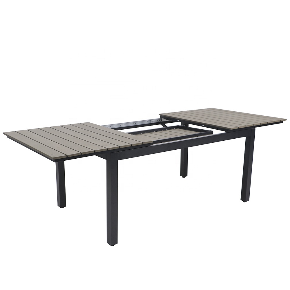 Zhejiang Produit Qualité Assurée Pliant Extensible Table À Manger En Bois avec Des Chaises 6 Places