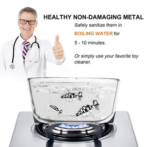 SEXBAY, новейшие модели, размер S/M/L, Анальная пробка, доступные ювелирные изделия, выбранная цветная спиральная форма, металлическая Анальная пробка для мужчин и женщин, sextoy - Product Image 5