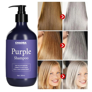 Champú <span class=keywords><strong>para</strong></span> cabello <span class=keywords><strong>azul</strong></span> púrpura anti-latón, champú tonificante púrpura de etiqueta privada <span class=keywords><strong>para</strong></span> tratamiento de decoloración del cabello <span class=keywords><strong>rubio</strong></span> y plateado - Product Image 2