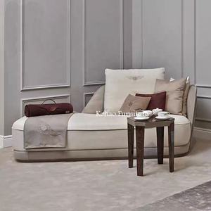 الحديثة الفاخرة جلدية مريحة المخملية نسيج المفروشات كرسي صالة مقعد أريكة السرير للمنزل فندق الأثاث - Product Image 2