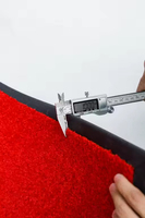Hochwertiger Nylon 66 Event-Roter Teppich Outdoor-Läufer Langlebiger Rutschfester Extra Langer Dicker Roter Teppich mit Antirutsch-Rückseite