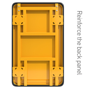 Gekleurde Stalen Plaat Opvouwbare Huishoudelijke Transporter Vierwielige <span class=keywords><strong>Trolley</strong></span> Magazijn <span class=keywords><strong>Trolley</strong></span> Met Oem Maatwerk Ondersteuning - Product Image 6