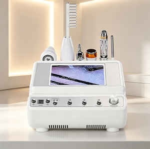 Unité de soin capillaire tout-en-un de bureau avec caméra HD pour le cuir chevelu, sonde, pistolet pulvérisateur et compresse chaude – Équipement de salon - Product Image 1