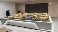 Maquette de villa professionnelle sur table de sable, conception personnalisée pour l'affichage de propriétés haut de gamme