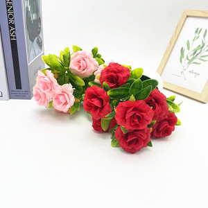 Bonsaï de rose artificielle Paulon 10-30 cm, plante en pot en plastique, décoration de bureau à domicile - Product Image 4