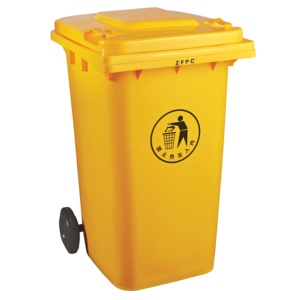 outdoor garbage bin cover 240 liter trash container plastic waste bin street dustbin