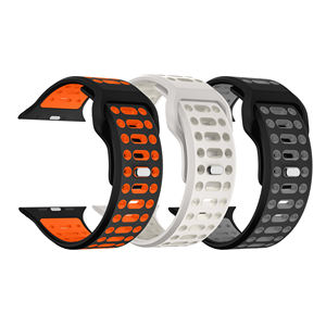 Bracelet de montre sport en silicone respirant et réglable RYB 49 <span class=keywords><strong>mm</strong></span>, bracelet de remplacement pour montres intelligentes IWatch 42 <span class=keywords><strong>mm</strong></span> 46 <span class=keywords><strong>mm</strong></span> 49 <span class=keywords><strong>mm</strong></span> - Product Image 1