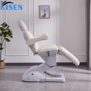 เตียงนวดหน้าไฟฟ้าปรับระดับได้สำหรับร้านเสริมสวย ยี่ห้อ Foshan Kisen Manufacturer รุ่น High Facial Wide Beauty Bed - Product Image 1