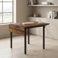 Table à manger pliante en bois écologique personnalisée, design à panneaux extensibles, petite table à manger pliable