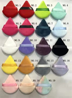 WELLFLYER-Esponja para Maquillaje de Terciopelo, Esponja Cosmética en Forma de Corazón, Esponja de Terciopelo, Ultra Suave, en Forma de Corazón