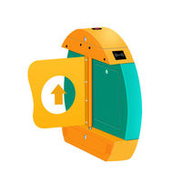 HEXINGHUI TDZx02 Barrière de circulation bidirectionnelle en acier inoxydable avec reconnaissance faciale pour parcs et aires de jeux pour enfants, type portillon pivotant 40