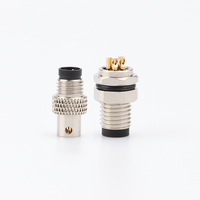 M5 M8 M12 M16 2 8 12 24 pines hembra montaje en Panel IP58 conector Circular impermeable M16 conector