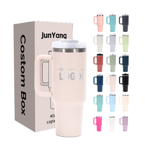 Custom logo 40 oz Simple Double Wall Insulated Thermal Outdoor Disposable Travel Cup 40oz Tumbler Mug with Handle