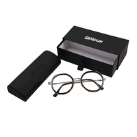 Vente en gros de lunettes de soleil normales et uniques ensemble d'emballage boîte à tiroirs impression logo étui à lunettes rabattable pour étui à lunettes logo personnalisé
