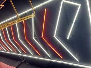 Hanyin Led RGB rửa xe RGB ánh sáng cho cửa hàng xe hơi và nhà để xe tổ ong đèn nhà để xe ánh sáng ceil - Product Image 6